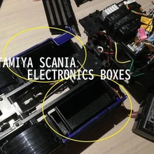 Tamiya Scania electrónica cajas herramienta 1 14 escala Esc electro elbox caja burnie222 rc3drissa camión tractor radio revisado rc 3d print model - Mito3D