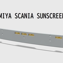 Tamiya Scania güneş kremi araç 1 14 ölçek güneşlik Güneş ekran şapka gangster şapkası burnie222 rc3drissa kamyon traktör radyo kontrollü rc 3d print model - Mito3D