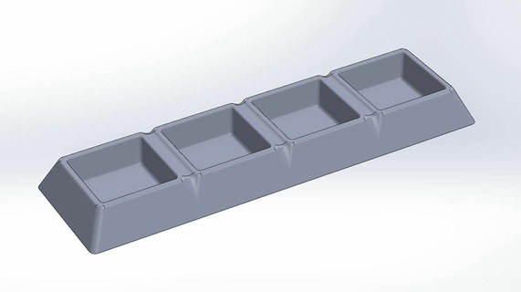 Tamiya Meydan tencere Kulp destek boya tutkal panel astar sıra üst organizatör model yapımı ölçek modelleme 3d print model - Mito3D