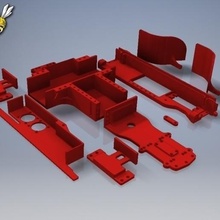 tamiya xv-01 rc rally car kit game xv race mode 3d print model - Mito3D