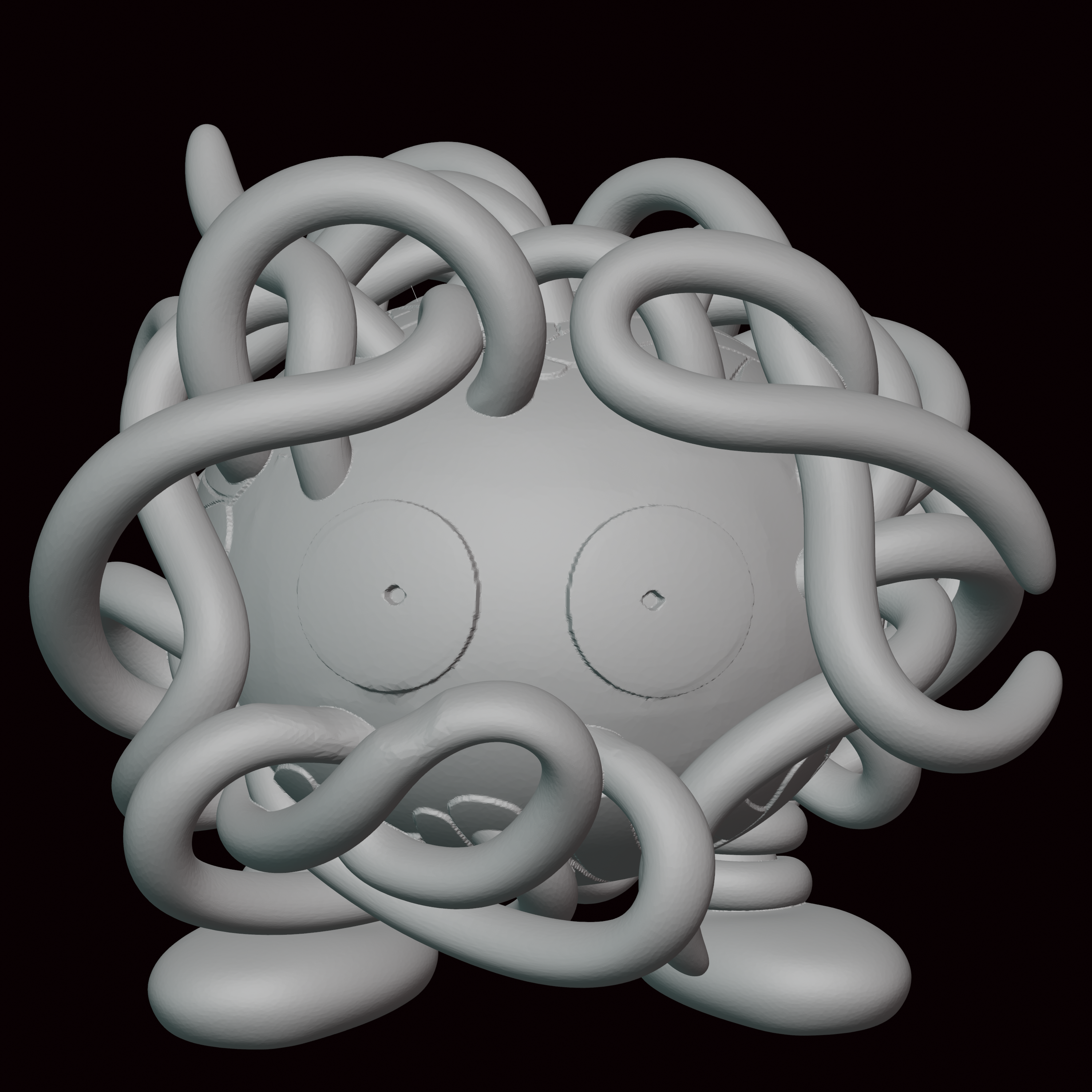 tangela Pokémon figure art statue jeu vidéo jeux vidéos miniature sculpture fanart figurine kanto 3D print model - Mito3D