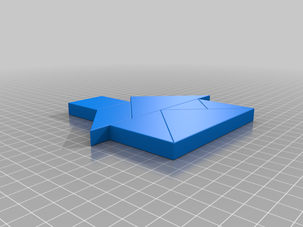 tangram jogos quebra cabeças borda 3d print model - Mito3D