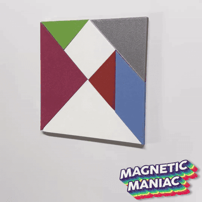 tangram kühlschrank magnete zuhause haus magnet skulptur karikatur gefrierschrank spaß küche anmerkungen halter unterstützung tier ninja dekor star erinnerung minimalistisch 3d print model - Mito3D