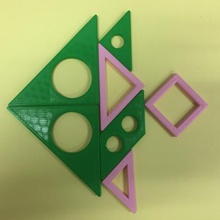 tangram Freizeit-Mathematik-Pädagogik Spiel 3d print model - Mito3D