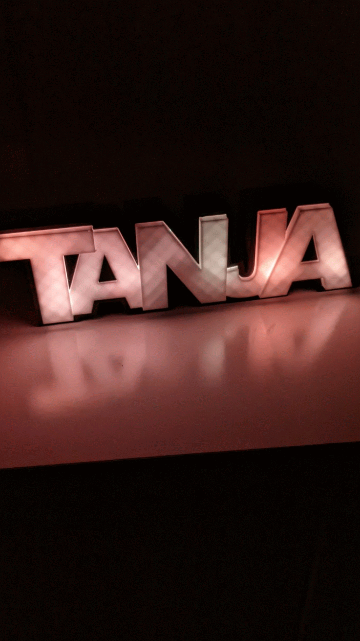 tanja led light lamp birthday present desk lighting homedecor tablelamp design lampdesign 3D print model - Mito3D
