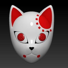 tanjiro máscara kimetsu yaiba demonio asesino 3d print model - Mito3D