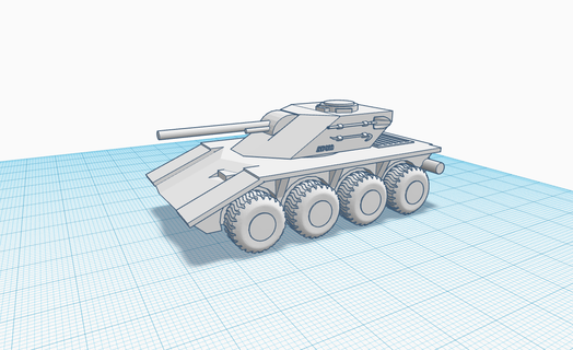 tanque coche vehiculo pistola cañón juguete miniatura juego mesa superior 3d print model - Mito3D