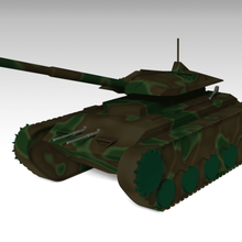 tank game toys military artillery 3d print model - Mito3D
