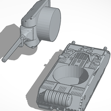 tanque artilugio juguete 3d print model - Mito3D