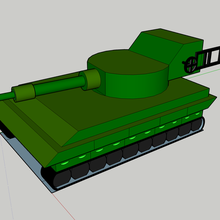 serbatoio gadget guerra esercito militare pistola pistole carri armati verde giocattolo 3d print model - Mito3D