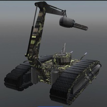 tank 001 mct game army toy psl weapon art barrel 3d print model - Mito3D