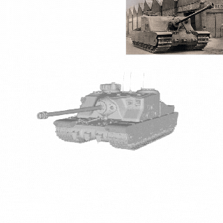 Panzer a39 Tortuga Schildkröte 3d print model - Mito3D