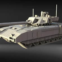 serbatoio armata t-14 gioco guerra 3d print model - Mito3D