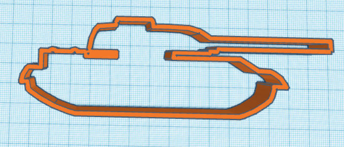 tank cookie cutter Home 3d print model - Mito3D