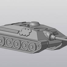 tank e-25 wot game world tanks army miniature war modelism toy art military 3d print model - Mito3D