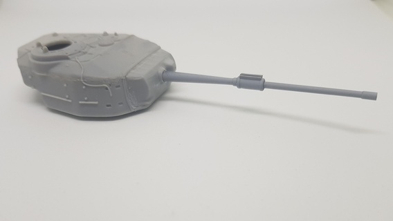 tank gun barrel ordnance qf 20pdr mod b 1 72 scale 3d print model - Mito3D