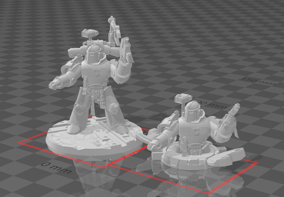 tank guy three chevrons um game smurf sergant chronus ultramarine techmarine hatch commander auspex scanner mechanical arm 3d print model - Mito3D