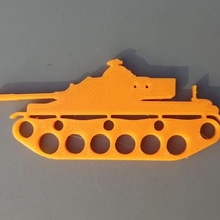tank keychain 3d print model - Mito3D