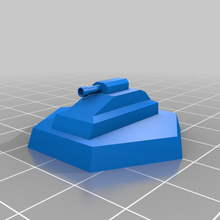 tanque marcador hex base 3d print model - Mito3D