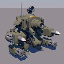 tanque de metal - artillero varios juguete gumdam slug sv-001 armable tirador 3d print model - Mito3D