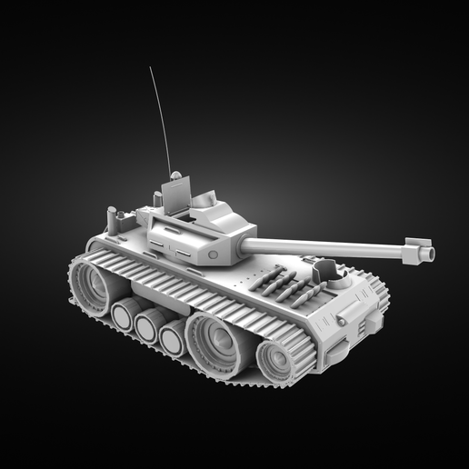 tank model 5 3D print model - Mito3D