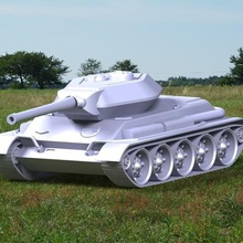 tanque de montaje en el modelo gadget pequeño juguete la decoración arte 3d print model - Mito3D