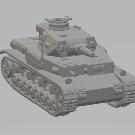 tanque Panzer iv jogos slotcar carro diecast hotwheels raça h0 3D print model - Mito3D