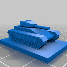 tank savaşı 1300 5mm ww2 oyuncak 3d print model - Mito3D