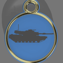 réservoir pendentif bijoux m1 abrams Collier Jeu militaire jouet 3d print model - Mito3D