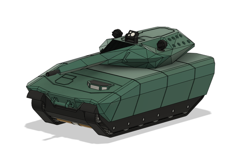 tank pl01 functional char 3d print model - Mito3D