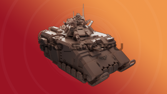 tank repulse transport miniature grav primaris wargame 42k repulsor space marine 3d print model - Mito3D