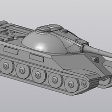 tank t-22 medium wot game world tanks army miniature war modelism toy art military 3d print model - Mito3D