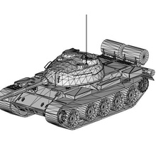 tank t 62 3d model fbx obj stl Ulaşım oyun Sanat karakter gerçek dışı Bedava kişi teçhizat hileli animasyonlu blender max sinema 3d print model - Mito3D