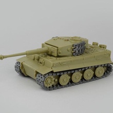 tank tiger-i late production - foldable 4d 3d print model - Mito3D