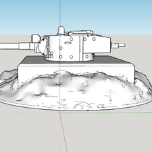 tank Küçük kule sığınak oyun cıvata aksiyon savaş oyunları oyuncak 3d print model - Mito3D