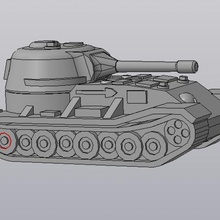 tank vk 7201 k kuvvetlidir oyun dünya tankları çok ordu minyatür savaş modelism oyuncak sanat askeri 3d print model - Mito3D