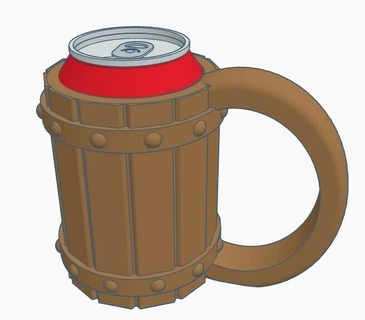 tankard koozie gadget soda beer 3d print model - Mito3D