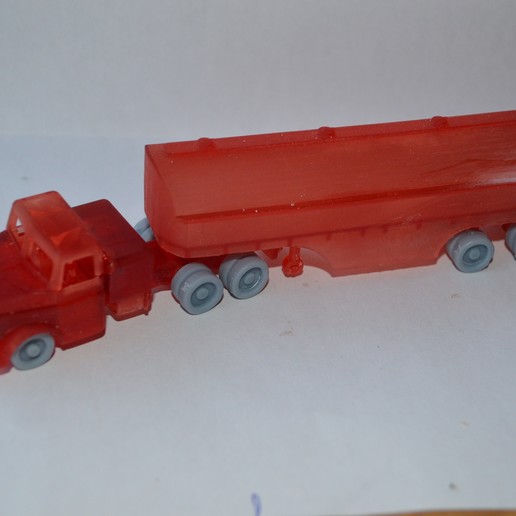 tanker semi-trailer truck ho Spiel Modellbau Eisenbahn - Spielzeug Züge Modell 3D print model - Mito3D