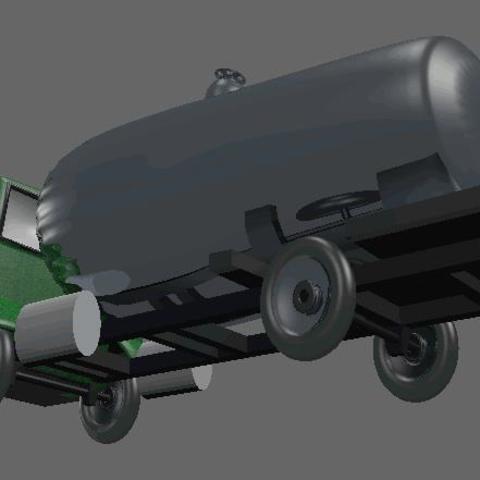 tanker truck verschiedene 3D print model - Mito3D