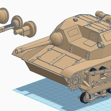 Tankette tks 1 16 rc tanque polonês 4 variantes construção fácil tigre alemão guerra escala francês Lorena rei 3d print model - Mito3D