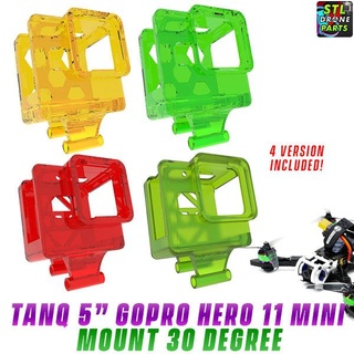 tanq 5 frame letsflyrc gopro hero 11 mini 30 degree mount fly rc 3d print model - Mito3D