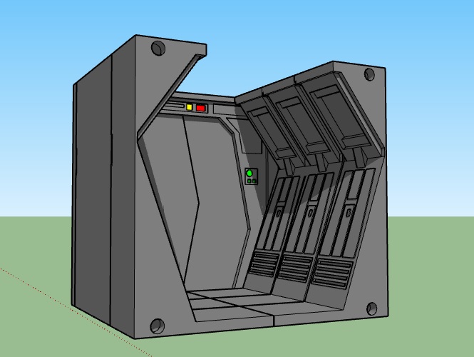 ani iv oyun seti arka fon star savaşlar yok edici Darth Vader Leia organa prenses r2d2 c3po a yeni umut 3D print model - Mito3D