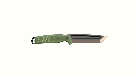 tanto trainning knife knife blade tanto airsoft trainning dummy handle faca lamina  3d print model - Mito3D