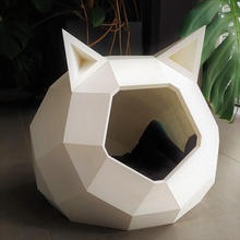 tao cat house ears home niche basket animal decoration chat design designer farts bed new architecture creality printing tronxy alfawise wanhao replicator big printer prusa 3d print model - Mito3D