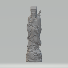 taoïste prêtre 3d modèle impression confucius Bouddha sculpture statue méditation bouddhisme imprimable déité Dieu religion 3dsmax zbrush abstrait art scripts modélisation miniatures figurines 3d print model - Mito3D