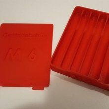 grifo caja gewindebohrer m6 almacenamiento huella herramientas 3d print model - Mito3D