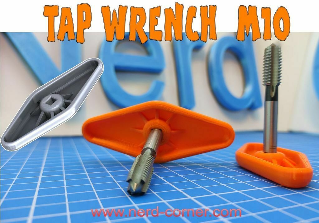 tap wrench m10 m10 tap tape holder windeisen wrench wrench holder hand tools  3D print model - Mito3D