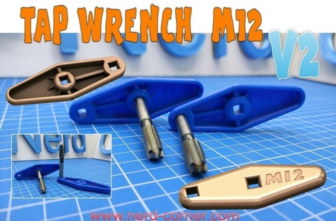 robinet clé m12 v2 outils main m10 exigences vent DIY 3d print model - Mito3D