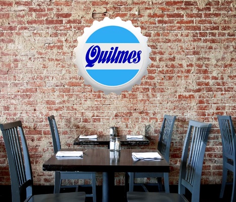 tapa cerveza quilmes colgante pared deco 3d print model - Mito3D