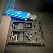 Tapa USB Artillerie Seitenwickler x1 Genius 3d print model - Mito3D